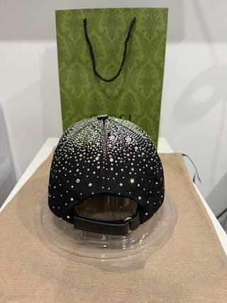 Gorra Gucci Swarovski Negra