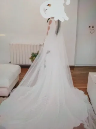Vestido de Novia Blanco Manga Larga