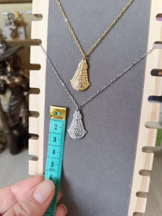 Collar virgen del Rocío en acero