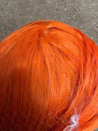 Peluca Naranja Larga Cosplay Anime Manga