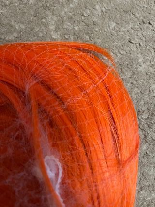 Peluca Naranja Larga Cosplay Anime Manga