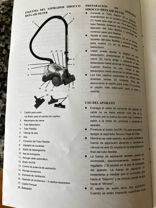 Aspiradora 2200W con depósito