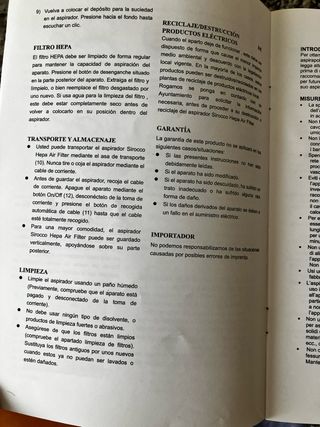 Aspiradora 2200W con depósito