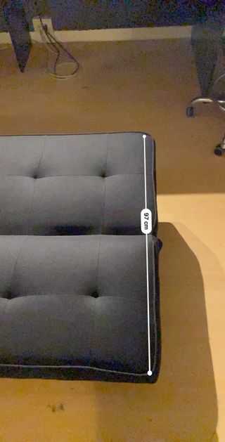 Divanetto 2 posti nero