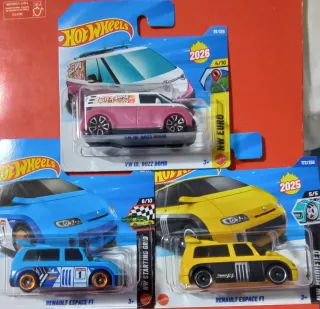 Hotwheels VW ID. Buzz Bomb y Renault Espace F1