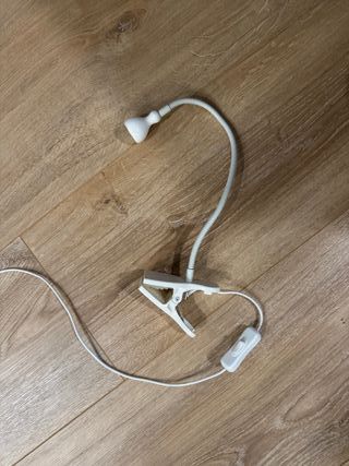 Lámpara pinza flexible blanca