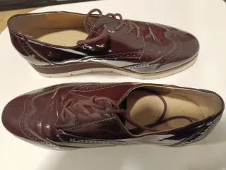Scarpe da cerimonia marroni da donna