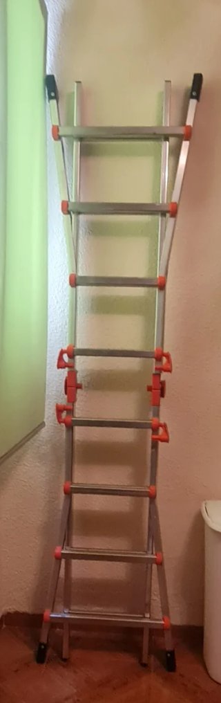 Escalera Dexter 8 peldaños telescópica