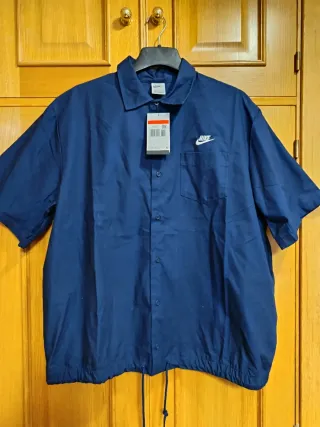 Camisa Nike Club Oxford Azul Oscuro