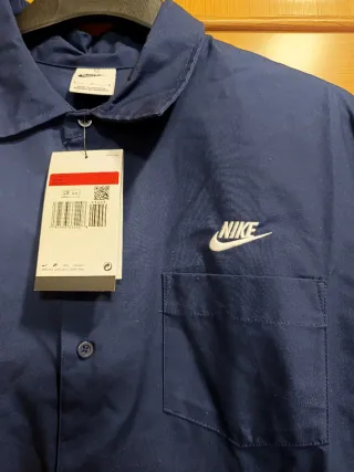 Camisa Nike Club Oxford Azul Oscuro