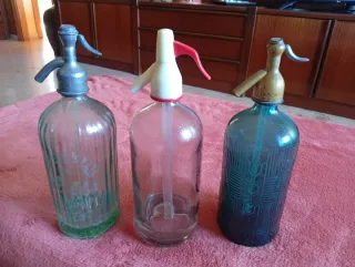 3 Sifones de Soda Vintage