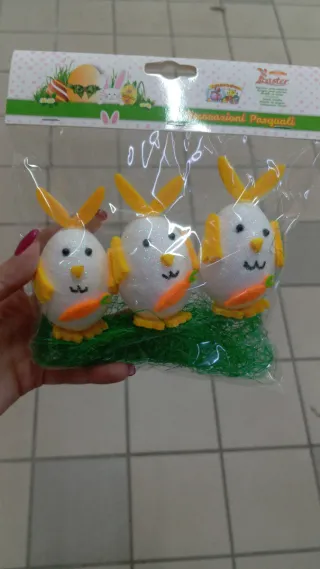Decorazioni Pasquali Pulcini Glitterati