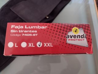 Faja Lumbar Talla XXL Negra