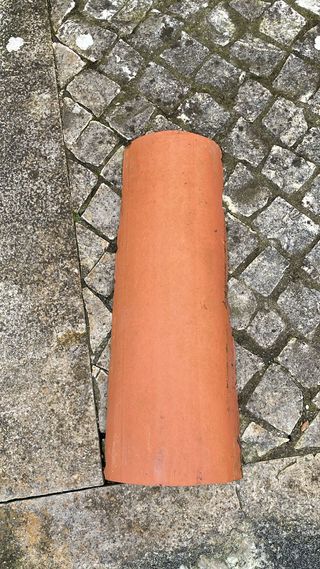 Telhas de canudo em bom estado