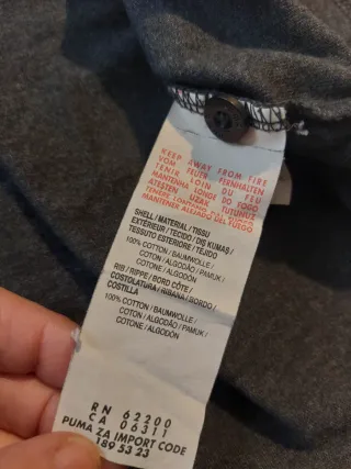 Polo PUMA uomo grigio XL logo ricamato