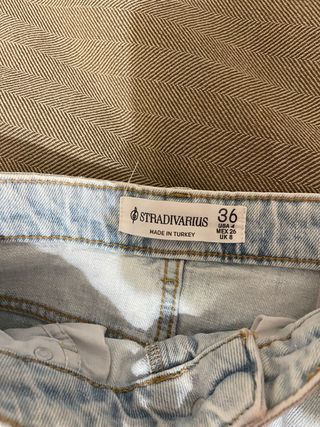 Falda larga vaquera Stradivarius