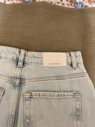 Falda larga vaquera Stradivarius