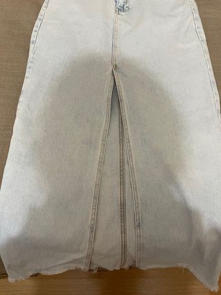 Falda larga vaquera Stradivarius
