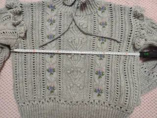 Jersey Zara Gris Flores