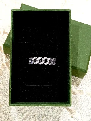 Anillo Plata Ley 925 Cubano