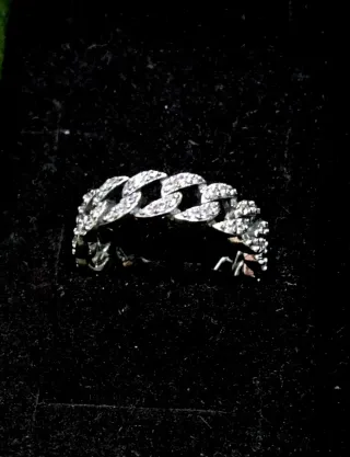 Anillo Plata Ley 925 Cubano