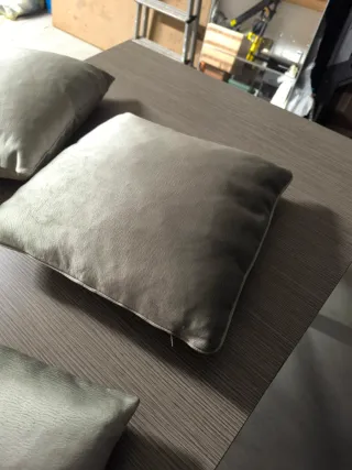 Set 4 Cuscini Tessuto Grigio