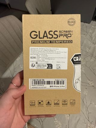 Protector Pantalla GLASS PRO iPhone 15 Pro