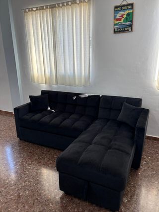 Sofá Cama Negro Nuevo
