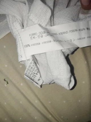 Blusa Bershka blanca manga larga talla S