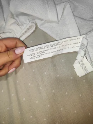 Blusa Bershka blanca manga larga talla S