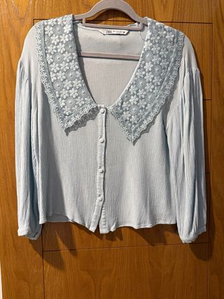 Camisa Zara cuello bebé