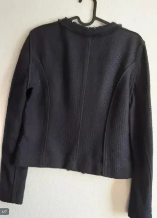 Chaqueta Mango Azul Marino estilo Chanel