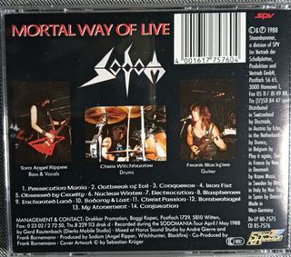 Sodom – Mortal Way Of Live 1st Press CD Kreator