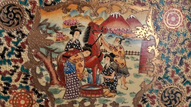 Bandeja estilo Satsuma