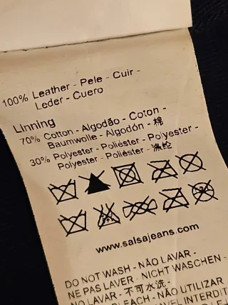 Chaqueta de cuero Salsa Negra.