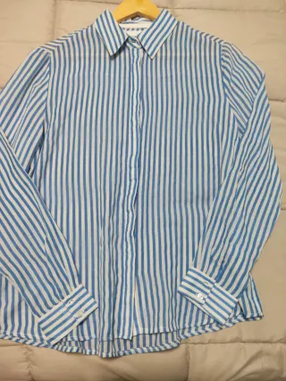 Camisa rayas Bershka manga larga talla M