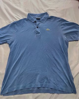Polo Lacoste manga corta azul