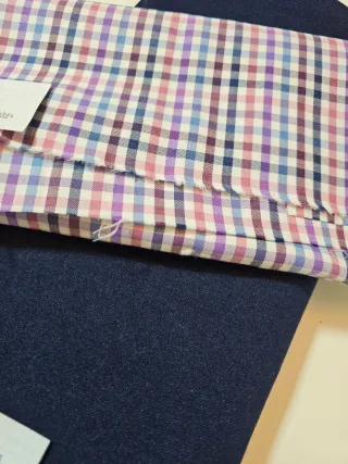 Tela de punto elástica azul