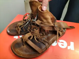 Sandalias AS98 Piel Marrón