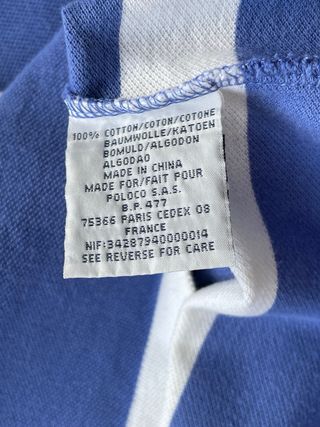 Polo Ralph Lauren Rayas Azul Blanco Talla XL
