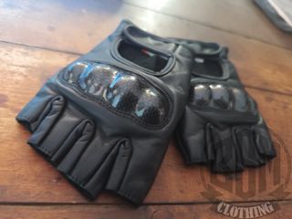 Guanti Moto Pelle Neri