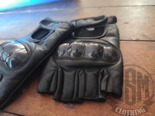 Guanti Moto Pelle Neri