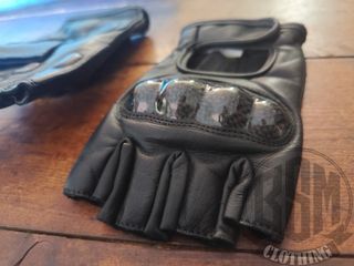 Guanti Moto Pelle Neri