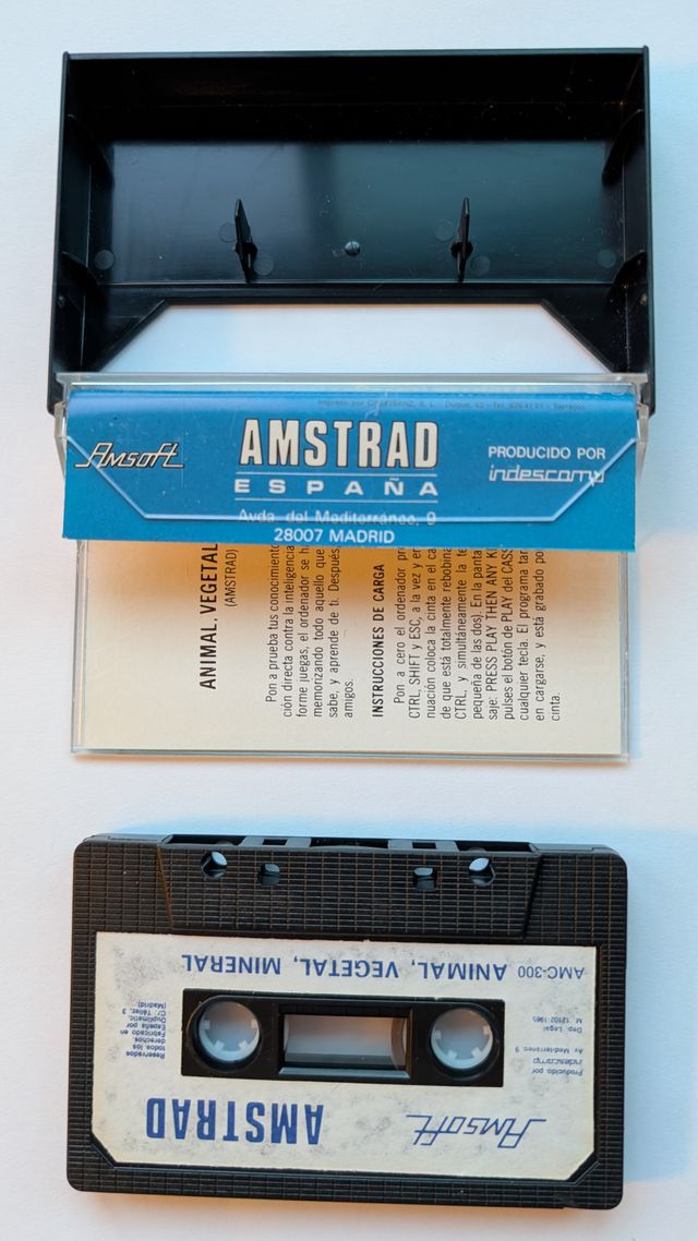 Juego Amstrad CPC 464 Animal, Vegetal, Mineral