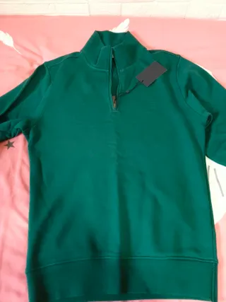 Camisola DECENIO homem verde fecho