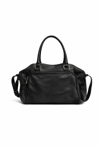 Bolso negro tipo bowling