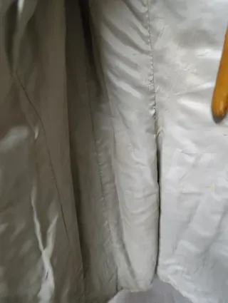 Abrigo de piel beige