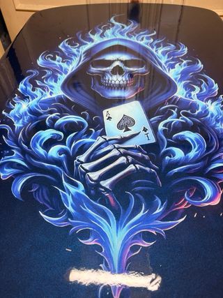 Mesa Epoxy Calavera Azul