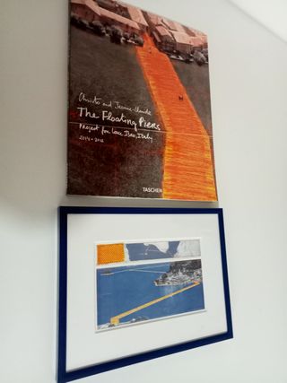 Christo The Floating Piers Quadro e Libro