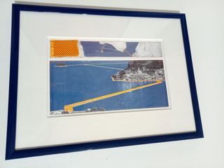 Christo The Floating Piers Quadro e Libro